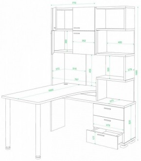 Стол компьютерный Домино нельсон СР-500М/160 в Сургуте - surgut.mebel24.online | фото 2