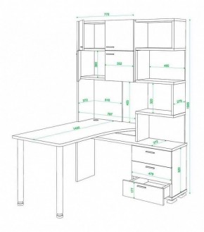 Стол компьютерный Домино нельсон СР-500М140 в Сургуте - surgut.mebel24.online | фото 3