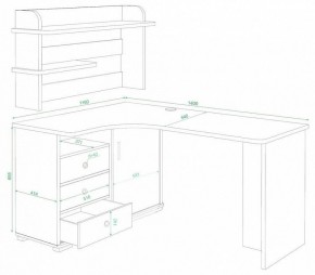 Стол компьютерный Домино СР-145 в Сургуте - surgut.mebel24.online | фото 2