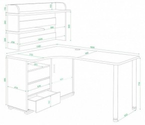 Стол компьютерный Домино СР-145М в Сургуте - surgut.mebel24.online | фото 2