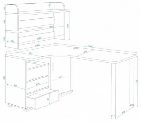 Стол компьютерный Домино СР-145М в Сургуте - surgut.mebel24.online | фото 2