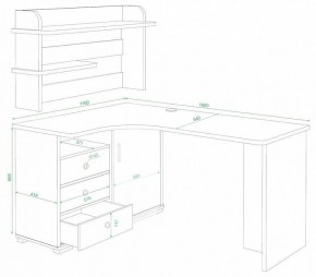 Стол компьютерный Домино СР-165 в Сургуте - surgut.mebel24.online | фото 2