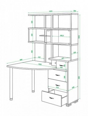 Стол компьютерный Домино СР-320 в Сургуте - surgut.mebel24.online | фото 5