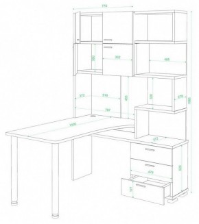 Стол компьютерный Домино СР-500М/140 в Сургуте - surgut.mebel24.online | фото 2