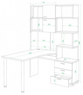 Стол компьютерный Домино СР-500М/160 в Сургуте - surgut.mebel24.online | фото 2