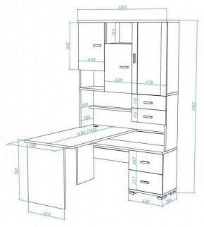 Стол компьютерный Домино СР-620/140 в Сургуте - surgut.mebel24.online | фото 2