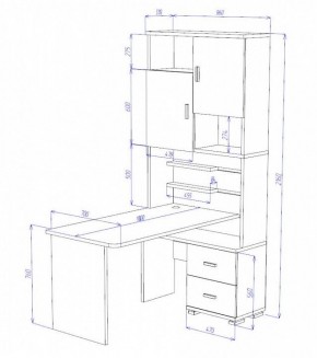 Стол компьютерный Домино СР-720/180 в Сургуте - surgut.mebel24.online | фото 2