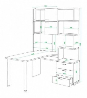 Стол компьютерный Латте СР-500М140 в Сургуте - surgut.mebel24.online | фото 3