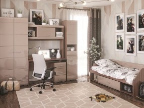 Стол компьютерный Симба Ясень шимо-Кофе с молоком в Сургуте - surgut.mebel24.online | фото 4