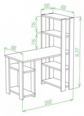 Стол компьютерный Slim СТН-145/120 в Сургуте - surgut.mebel24.online | фото 2