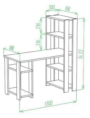 Стол компьютерный Slim СТН-145/130 в Сургуте - surgut.mebel24.online | фото 2
