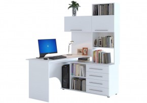 Компьютерный стол КСТ-14П 140х123,5х182,8 белый правый в Сургуте - surgut.mebel24.online | фото