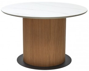 Стол MESA D120 цвет БЕЛЫЙ МРАМОР M326 / Каркас OAK, ®DISAUR в Сургуте - surgut.mebel24.online | фото 9