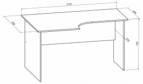 Стол офисный Офис ОФ-10 в Сургуте - surgut.mebel24.online | фото 4