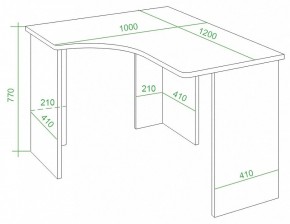 Стол письменный Домино Lite СКЛ-Угл120 в Сургуте - surgut.mebel24.online | фото 4