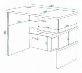 Стол письменный Домино нельсон СД-15С в Сургуте - surgut.mebel24.online | фото 3