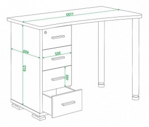 Стол письменный Домино нельсон СКМ-50 в Сургуте - surgut.mebel24.online | фото 5