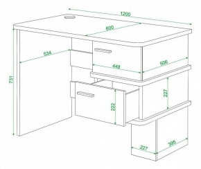 Стол письменный Домино СД-15С в Сургуте - surgut.mebel24.online | фото 4