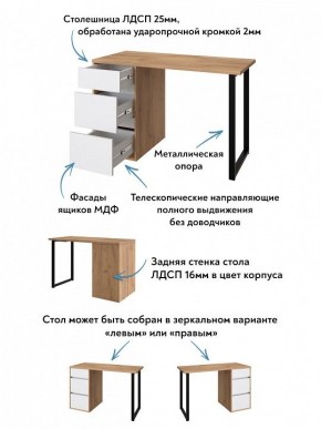 Стол письменный Эконом стандарт С-401 в Сургуте - surgut.mebel24.online | фото 6