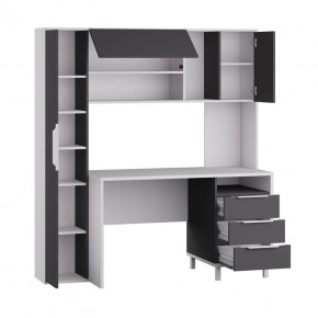 Стол рабочий 12.95 N Комфорт (Белый премиум, Серый Шифер) в Сургуте - surgut.mebel24.online | фото 2