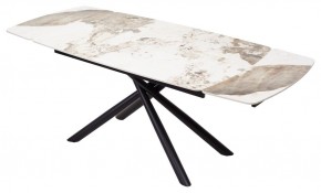 Стол RIVOLI 140 GLOSS LUXURY PANDORA SOLID CERAMIC / BLACK, ®DISAUR в Сургуте - surgut.mebel24.online | фото 2