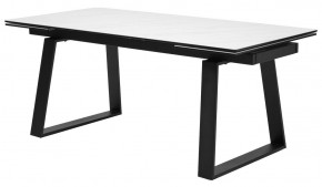 Стол VASTO 180 MARBLES KL-99 Белый мрамор матовый, итальянская керамика/ черный каркас, ®DISAUR в Сургуте - surgut.mebel24.online | фото