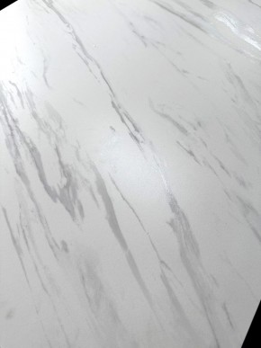 Стол VASTO 180 MARBLES KL-99 Белый мрамор матовый, итальянская керамика/ черный каркас, ®DISAUR в Сургуте - surgut.mebel24.online | фото 3