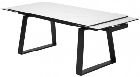 Стол VASTO 180 MARBLES KL-99 Белый мрамор матовый, итальянская керамика/ черный каркас, ®DISAUR в Сургуте - surgut.mebel24.online | фото 6