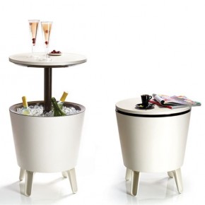 Столик-холодильник COOL BAR крем-шоколад в Сургуте - surgut.mebel24.online | фото 1