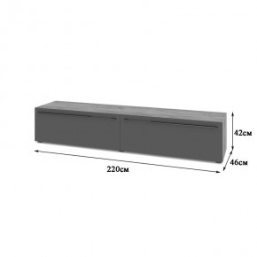 СТОУН С72 Тумба ТВ (золотой дуб/графит) в Сургуте - surgut.mebel24.online | фото 2