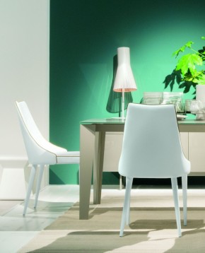 Стул CLARA 40.11 (TR505 white with sand cordonet, экокожа) в Сургуте - surgut.mebel24.online | фото 2