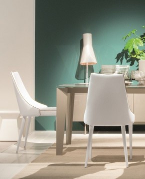 Стул CLARA 40.11 (TR505 white with sand cordonet, экокожа) в Сургуте - surgut.mebel24.online | фото 3