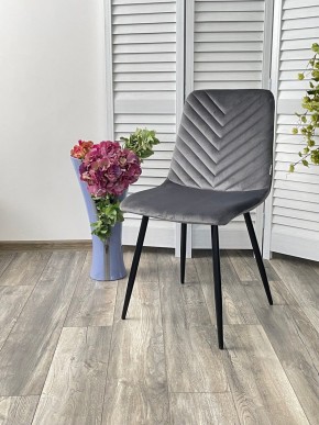 Стул DUKE BLUVEL-14 GREY, велюр / черный каркас М-City в Сургуте - surgut.mebel24.online | фото 4
