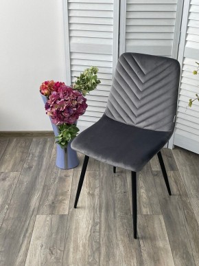 Стул DUKE BLUVEL-14 GREY, велюр / черный каркас М-City в Сургуте - surgut.mebel24.online | фото 5