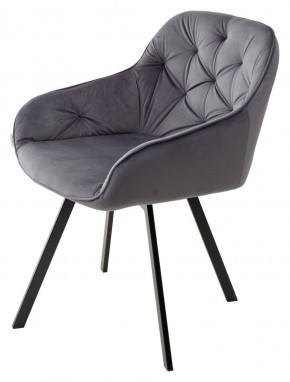 Стул GALE 360 град. поворот. BLUVEL-14 GREY, велюр/ черный каркас, М-City в Сургуте - surgut.mebel24.online | фото 5