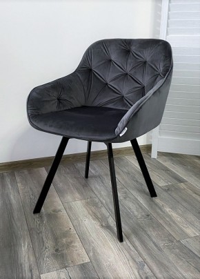 Стул GALE 360 град. поворот. BLUVEL-14 GREY, велюр/ черный каркас, М-City в Сургуте - surgut.mebel24.online | фото 6