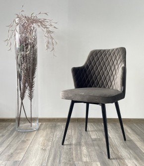 Стул HERMAN 360 град. ГРАФИТ #14, велюр / черный каркас М-City в Сургуте - surgut.mebel24.online | фото 2