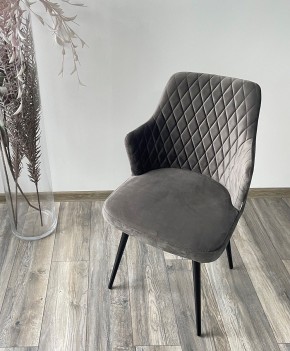 Стул HERMAN 360 град. ГРАФИТ #14, велюр / черный каркас М-City в Сургуте - surgut.mebel24.online | фото 3
