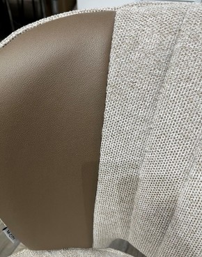Стул HERMES WZ2042-02 светло-бежевый фактурный велюр/ HK017-31 серо-коричневый PU, М-City в Сургуте - surgut.mebel24.online | фото 2