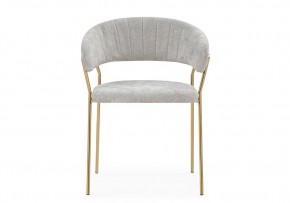 Стул на металлокаркасе Kamelia 1 light gray fabric / gold в Сургуте - surgut.mebel24.online | фото 3