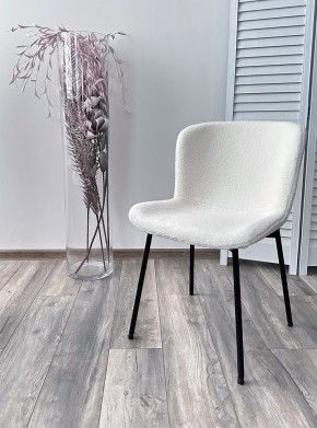 Стул RIYA UF992-01 Белый, teddy / черный каркас М-City в Сургуте - surgut.mebel24.online | фото 3
