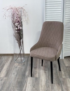 Стул ТУРИН, цвет B5 Капучино, велюр / черный каркас М-City в Сургуте - surgut.mebel24.online | фото 3