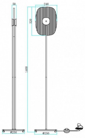 Торшер Maytoni Eclipse MOD152FL-L1BK в Сургуте - surgut.mebel24.online | фото 2