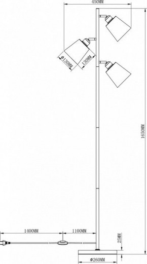 Торшер Moderli Floor V3050-3F в Сургуте - surgut.mebel24.online | фото