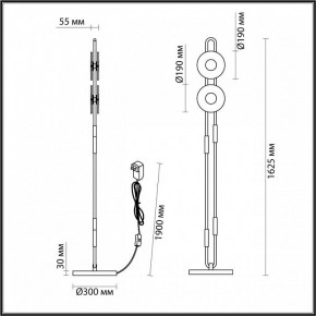 Торшер Odeon Light Magnet 5407/23FL в Сургуте - surgut.mebel24.online | фото 4