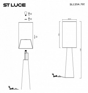 Торшер ST-Luce Jackie SL1354.705.01 в Сургуте - surgut.mebel24.online | фото 5