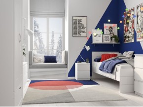 Тумба КАСТОР малая с двумя ящиками, цвет белый в Сургуте - surgut.mebel24.online | фото 3