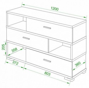 Тумба комбинированная Домино СБ-40/3-ПВК в Сургуте - surgut.mebel24.online | фото 2