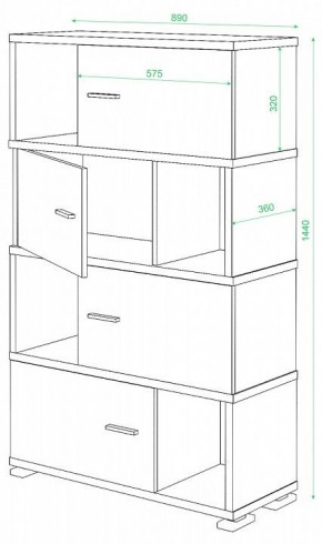 Тумба комбинированная СБ-30/4 в Сургуте - surgut.mebel24.online | фото 2