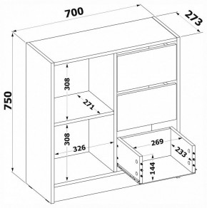 Тумба комбинированная Т-1 в Сургуте - surgut.mebel24.online | фото 4